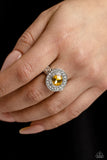 PAPARAZZI TARGETED TIMELESSNESS - YELLOW Gem RING