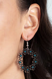 Paparazzi Floral Halos - Blue Earrings