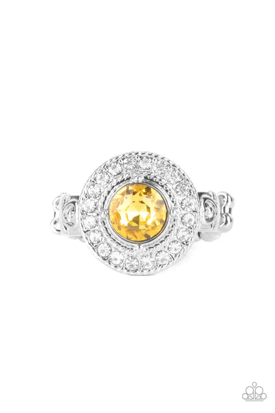 PAPARAZZI TARGETED TIMELESSNESS - YELLOW Gem RING