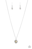 Paparazzi Day of Love - Yellow Heart Shape Gem Necklace