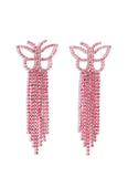 ONE PER PERSON Billowing Butterflies- Pink Butteerfly Earrings