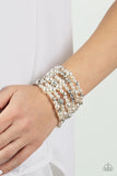 Paparazzi 2019 "LUSTROUS LEGACY" WHITE ZI Bracelet