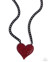 Paparazzi Atttractionate Action - Red Heart Necklace