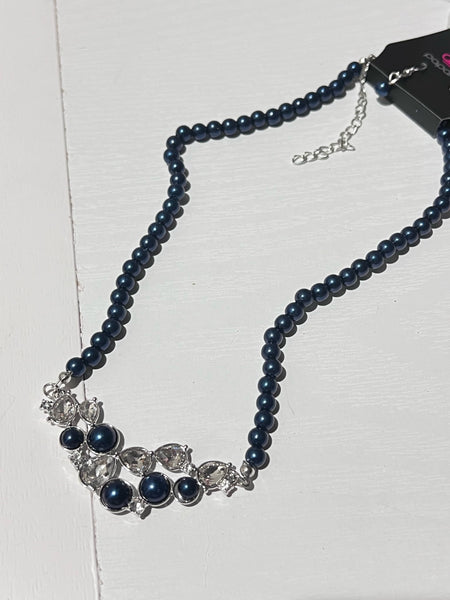 Paparazzi Pampered Pearls- Blue Necklace