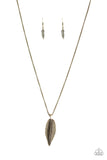 Paparazzi Feather Forager - Brass - Veronica's Jewelry Paradise, LLC