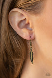 Paparazzi Feather Forager - Brass - Veronica's Jewelry Paradise, LLC