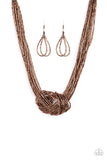 Paparazzi Knotted Knockout - Copper - Veronica's Jewelry Paradise, LLC