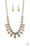 Paparazzi Geocentric - Brass - Veronica's Jewelry Paradise, LLC