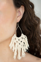 Paparazzi On MACRAME, Oh My - White - Veronica's Jewelry Paradise, LLC