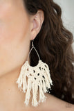 Paparazzi On MACRAME, Oh My - White - Veronica's Jewelry Paradise, LLC