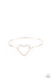 Paparazzi Make Yourself HEART - Rose Gold - Veronica's Jewelry Paradise, LLC