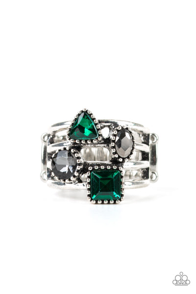 Paparazzi Geo Jazz - Green - Veronica's Jewelry Paradise, LLC