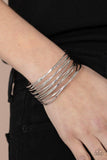 Paparazzi Nerves of Steel - Silver - Veronica's Jewelry Paradise, LLC
