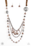 Paparazzi All The Trimmings - Brown - Veronica's Jewelry Paradise, LLC
