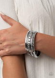 Paparazzi Revved Up Rhinestones - Silver - Veronica's Jewelry Paradise, LLC