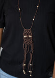 Paparazzi Macrame Majesty - Brown - Veronica's Jewelry Paradise, LLC