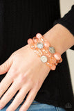 Paparazzi Oceanside Bliss - Orange - Veronica's Jewelry Paradise, LLC