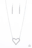 Paparazzi Pull Some HEART-strings - White - Veronica's Jewelry Paradise, LLC