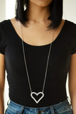 Paparazzi Pull Some HEART-strings - White - Veronica's Jewelry Paradise, LLC