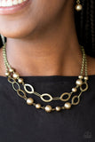 Paparazzi GLIMMER Takes All - Brass - Veronica's Jewelry Paradise, LLC