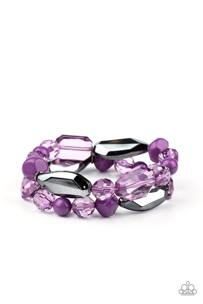 Paparazzi Rockin' Rock Candy - Purple - Veronica's Jewelry Paradise, LLC