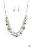 Paparazzi 5th Avenue Romance - Green - Veronica's Jewelry Paradise, LLC