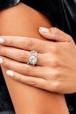 Paparazzi High Roller Sparkle - White - Veronica's Jewelry Paradise, LLC