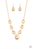 Paparazzi Teardrop Timelessness - Gold - Veronica's Jewelry Paradise, LLC
