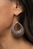 Paparazzi Flirtatiously Flourishing - Copper - Veronica's Jewelry Paradise, LLC