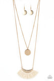 Paparazzi Tassel Temptation - Gold - Veronica's Jewelry Paradise, LLC