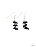 PAPARAZZI STARLET SHIMMER HALLOWEEN BAT DANGLE EARRINGS - Veronica's Jewelry Paradise, LLC