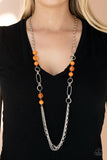 Paparazzi POP-ular Opinion - Orange - Veronica's Jewelry Paradise, LLC
