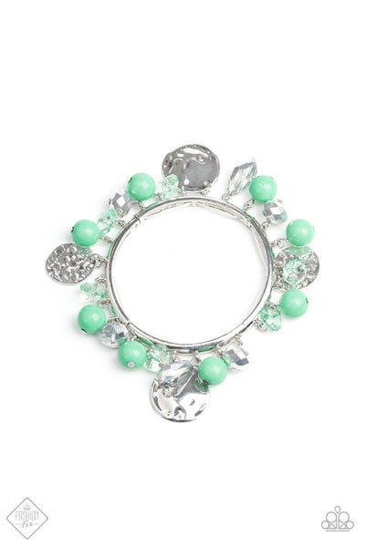 Paparazzi Charming Treasure- Green - Veronica's Jewelry Paradise, LLC