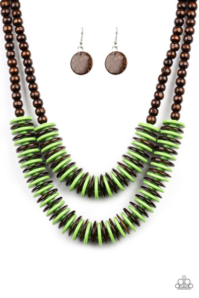 Paparazzi Dominican Disco - Green - Veronica's Jewelry Paradise, LLC