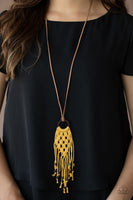 Paparazzi Its Beyond MACRAME! - Yellow - Veronica's Jewelry Paradise, LLC