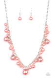 Paparazzi UPTOWN PEARLS - ORANGE - Veronica's Jewelry Paradise, LLC