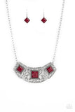 Paparazzi Feeling Inde-PENDANT - Red - Veronica's Jewelry Paradise, LLC