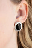 Paparazzi The Modern Monroe - Black post earrings - Veronica's Jewelry Paradise, LLC