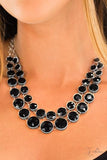 Iconic - Paparazzi Zi Necklace Vintage Black Stone - Veronica's Jewelry Paradise, LLC