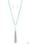 Paparazzi Tassel Takeover - Green - Veronica's Jewelry Paradise, LLC