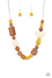 Paparazzi Necklace Tranquil Trendsetter - Yellow - Veronica's Jewelry Paradise, LLC