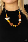 Paparazzi Necklace Tranquil Trendsetter - Yellow - Veronica's Jewelry Paradise, LLC
