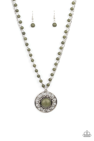 Paparazzi Necklace Sahara Suburb - Green - Veronica's Jewelry Paradise, LLC