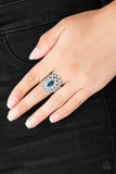 Paparazzi Blooming Fireworks - Blue - Veronica's Jewelry Paradise, LLC