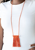 Paparazzi Between You and MACRAME - Orange - Veronica's Jewelry Paradise, LLC