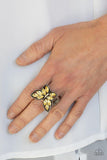 Paparazzi Fluttering Fashionista - Yellow - Veronica's Jewelry Paradise, LLC