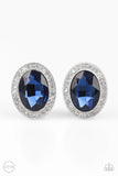 Paparazzi Only FAME In Town - Blue Clip-On Earrings - Veronica's Jewelry Paradise, LLC