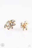 Paparazzi Fanciest Of Them All - Gold Post Earrings