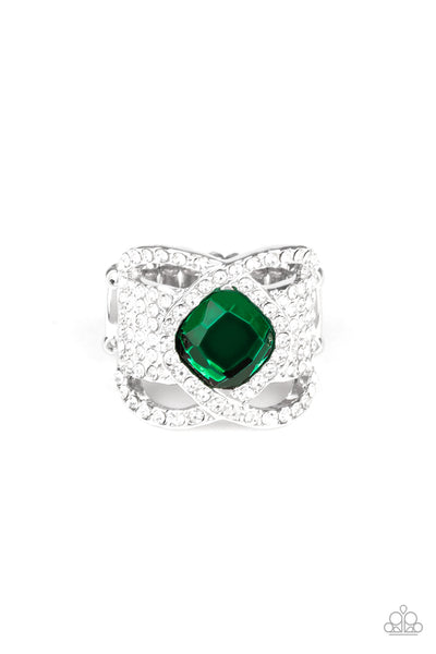 Paparazzi Triple Crown Twinkle - Green - Veronica's Jewelry Paradise, LLC