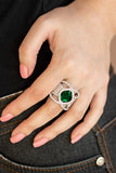 Paparazzi Triple Crown Twinkle - Green - Veronica's Jewelry Paradise, LLC